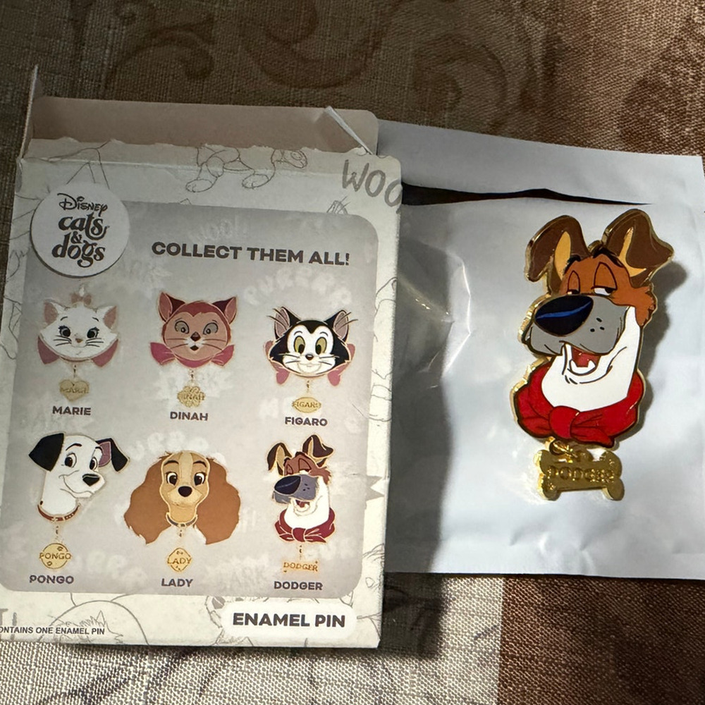 Disney Cats & Dogs Enamel Pin DODGER